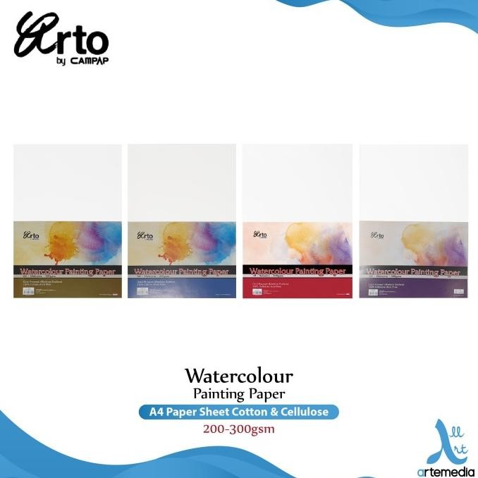 

Sale Kertas Cat Air Arto A4 Watercolor Paper Sheet