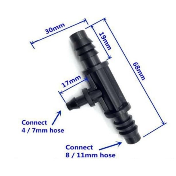 GRATIS ONGKIR T Konektor sambungan selang uniring ke aerator ukuran 10/16