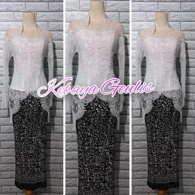 Sale Set Kebaya Wisuda Modern Kebaya Pesta Warna Hitam Elegan Bisa Cod