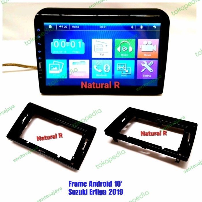 Frame Head Unit Android 10 Inch Suzuki Ertiga 2019