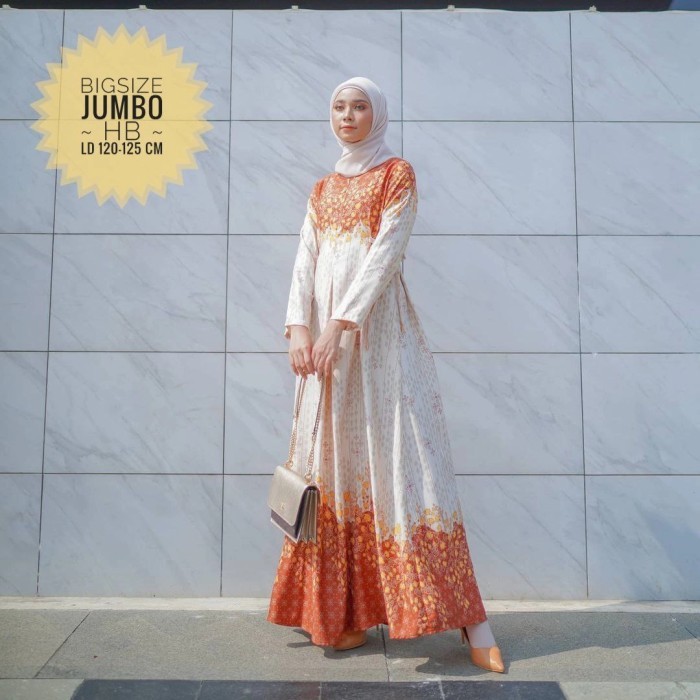 Big Size Gamis Maxmara Lux Jumbo Ld 120 Busui Friendly