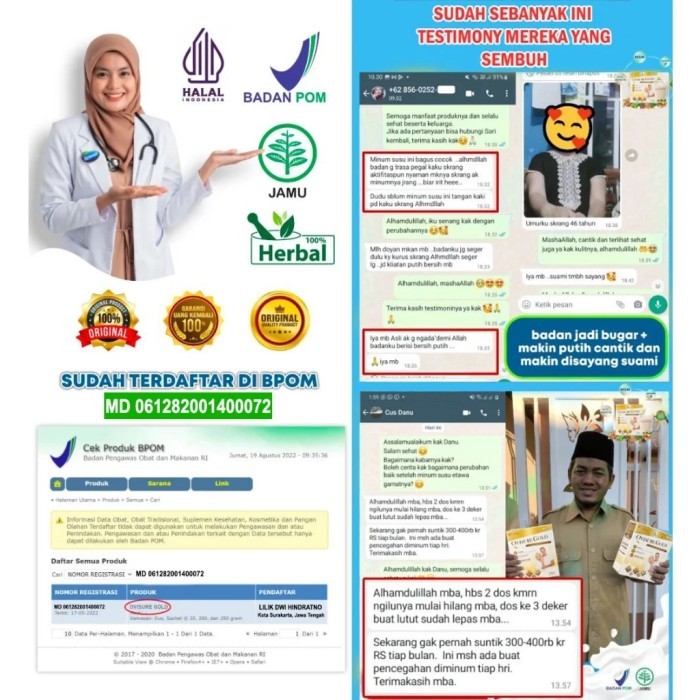 

OVISURE GOLD SUSU OBAT VITAMIN TULANG DAN SENDI SYARAF KEJEPIT KERAM ORIGINAL AS