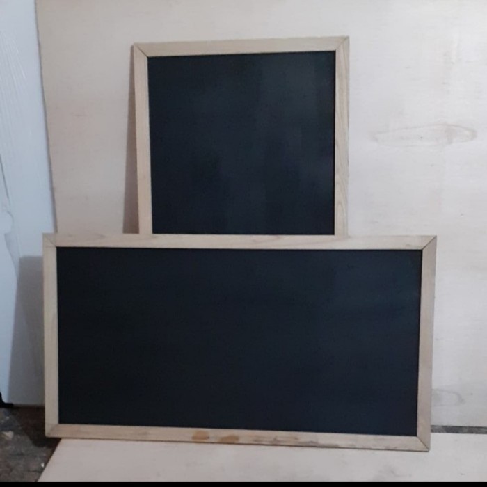 

papan tulis gantung black board kapur custom UK 60x150