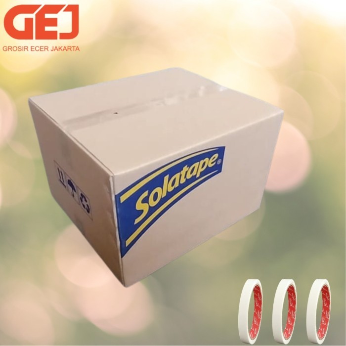 

(KHUSUS GOJEK/GRAB) 1 DUS DOUBLE TAPE KERTAS KECIL - BESAR - 8 METER