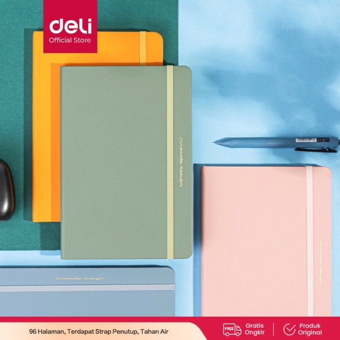 

Terlaris Deli Leather Cover Notebook/Buku Catatan Cover Kulit A5 96Lembar 22295 SALE