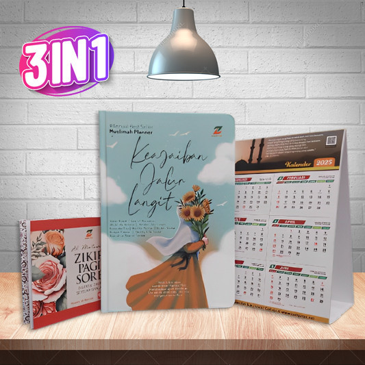 

Terlaris Buku Agenda Muslimah Planner 2025-2026 Keajaiban Jalur Langit Bonus Buku Zikir +