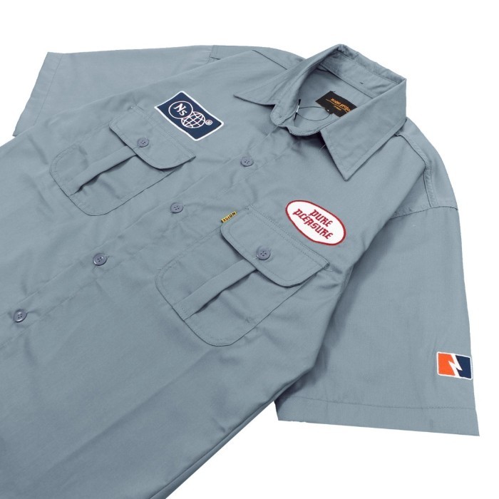 Workshirt Workshirt Noise Project Abu Kemeja Workshirt Kemeja
