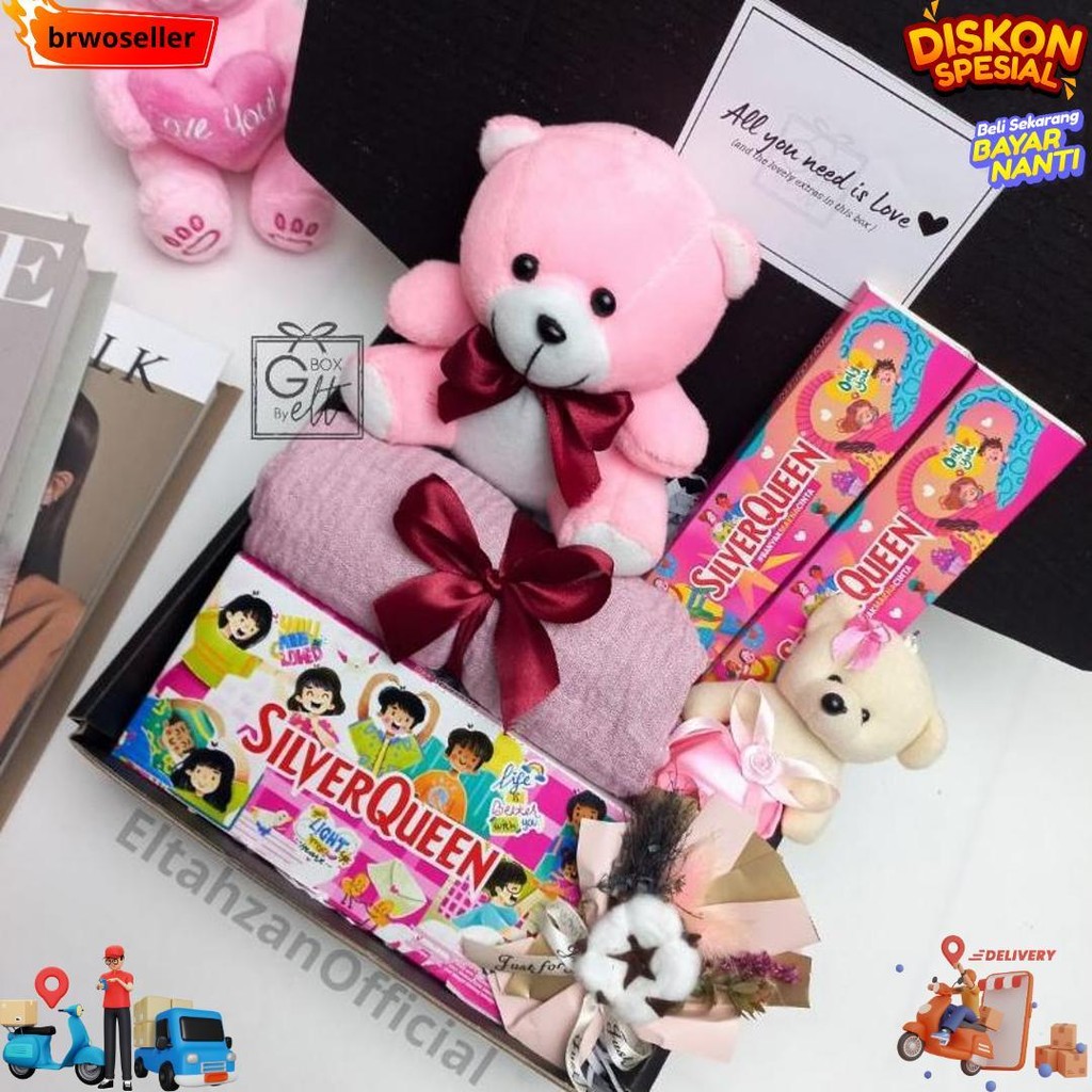 

Gift Box Cewek Hampers Ulang Hampers Cokelat Silverqueen Hampers Cokelat Gift Box Special Day Hadiah Hari Kasih Sayang D Cod