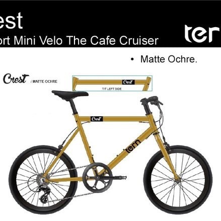 Sepeda MiniVelo Tern Crest AA 22 451 Rojibike x Kitt Custom