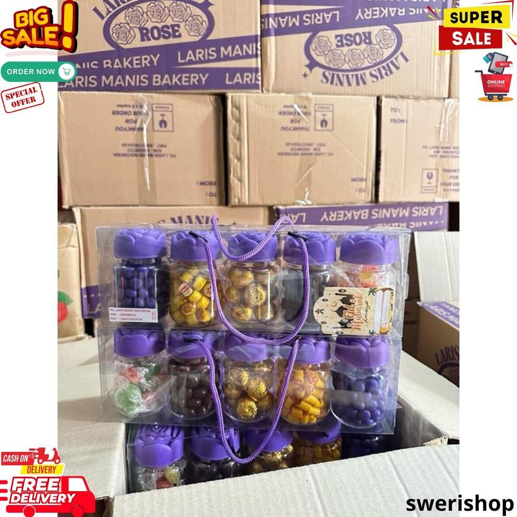 

Hampers Coklat Mawar Ungu Isi 5 Toples Candy Rose D Best Seller