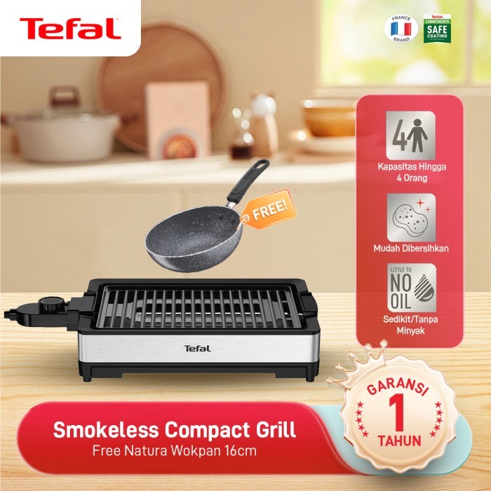Tefal Smokeless Grill / Griller / Panggangan / Alat BBQ Tanpa Asap