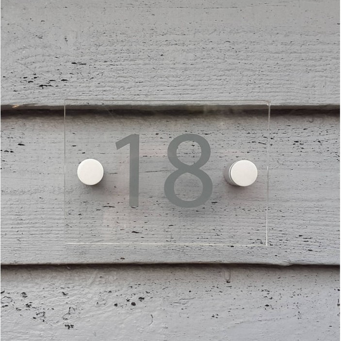 

Custom Papan Alamat Rumah Nomor Acrylic UV Print Acrylic House Number Z6T3