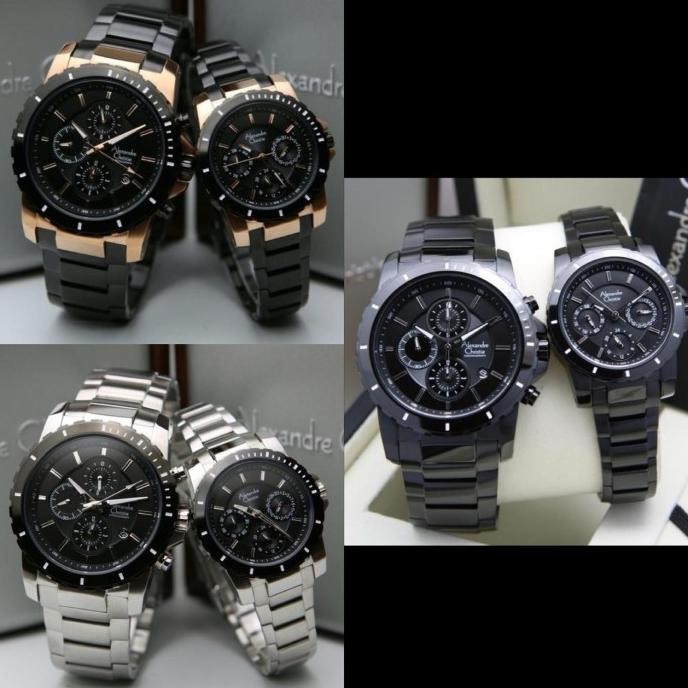 Grosir Jam Tangan Couple Alexandre Christie 6141 Ac6141 Ac 6141 [[Original]]