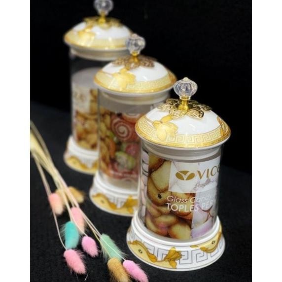toples vicenza motif lili cantik mewah gelok kue lebaran