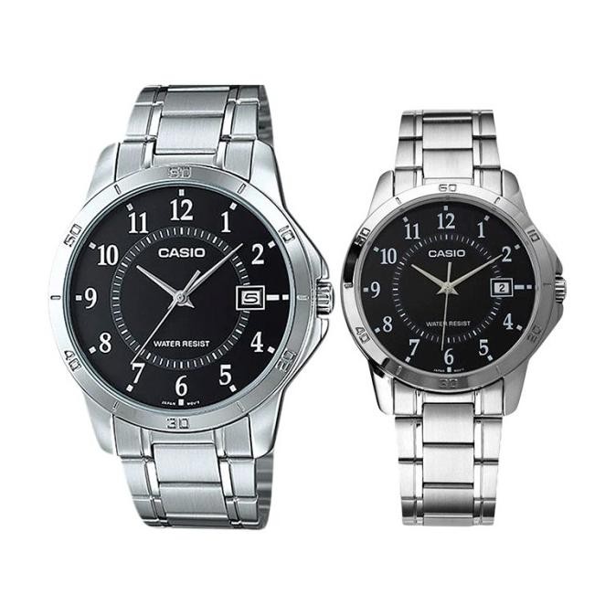 Murah Jam Tangan Couple Casio General Ltp-V004D-1Budf_Mtp-V004D-1Budf Coupl