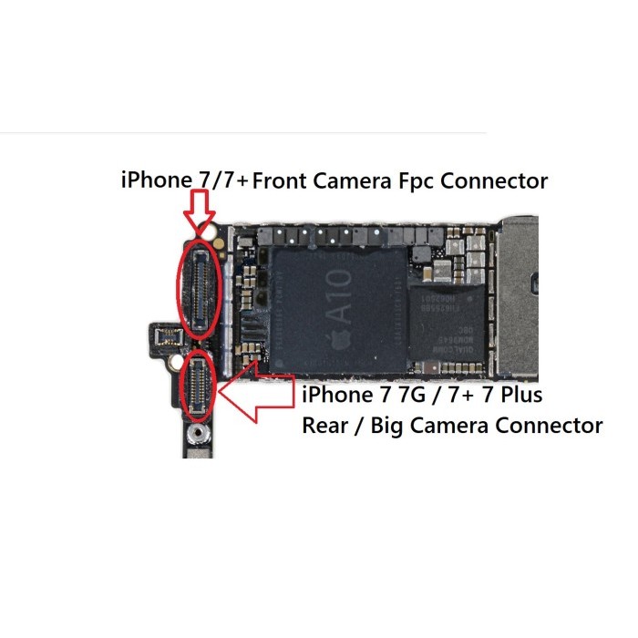 KONEKTOR KAMERA BELAKANG IPHONE 7 7G 7 PLUS 22 PIN DI MESIN FPC 1 PCS