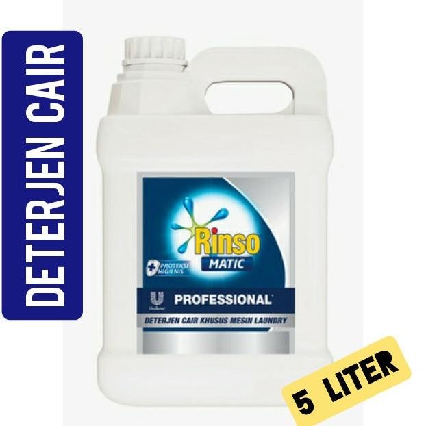 MRH RINSO MATIC CAIR 5 LITER PROFESSIONAL BUKAAN DEPAN DAN ATAS