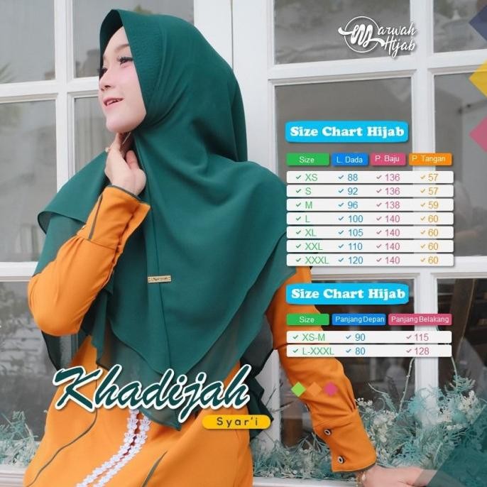 Promo Khadijah Syar'I By Marwah Hijab