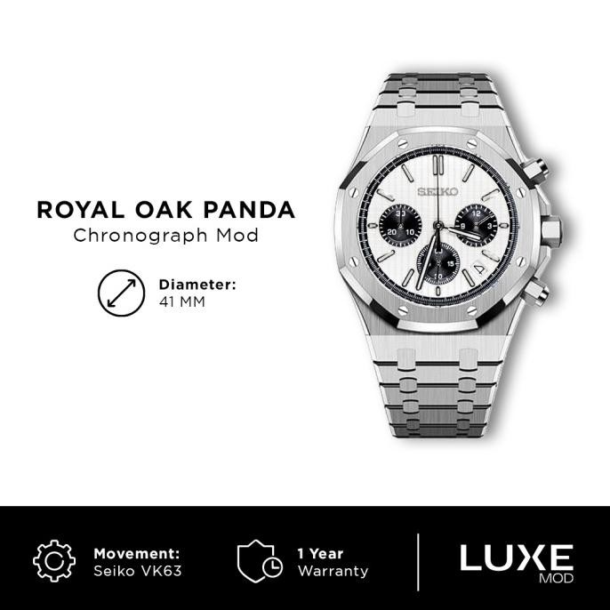 Murah Seiko Oak Panda Chronograph Vk63