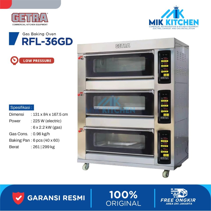 GETRA Gas Baking Oven RFL-36GD Oven Gas Pemanggang