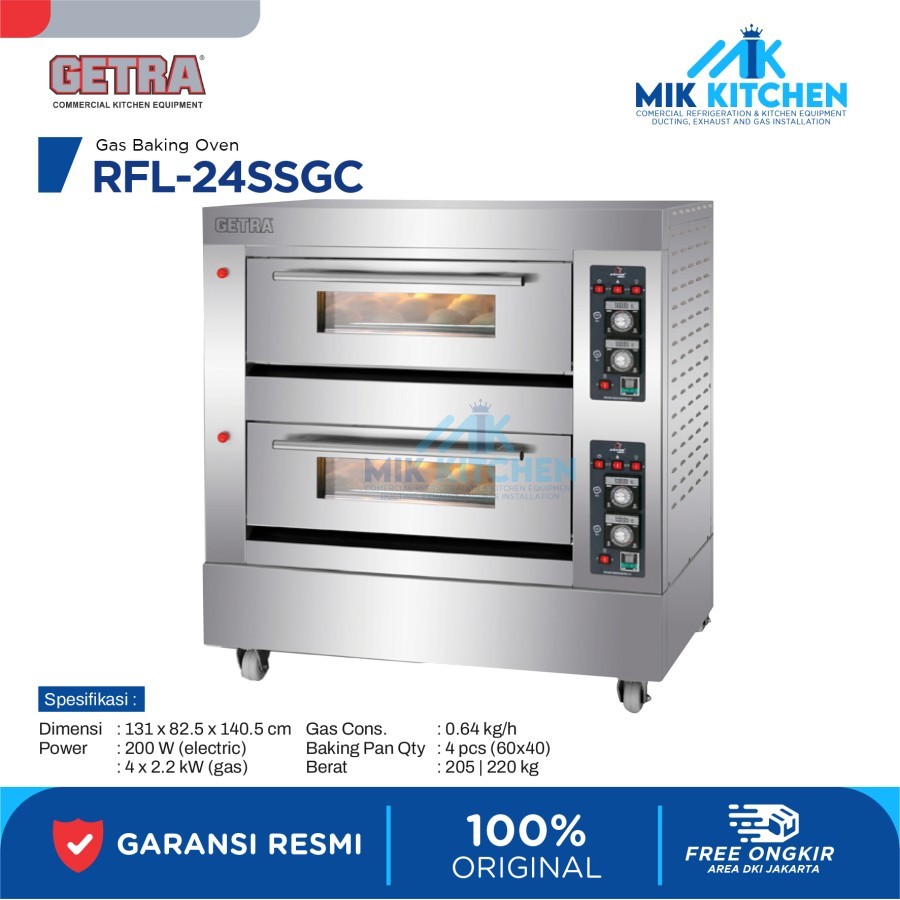 GETRA Gas Baking Oven RFL-24SSGC / RFL 24SSGC / RFL 24 SSGC