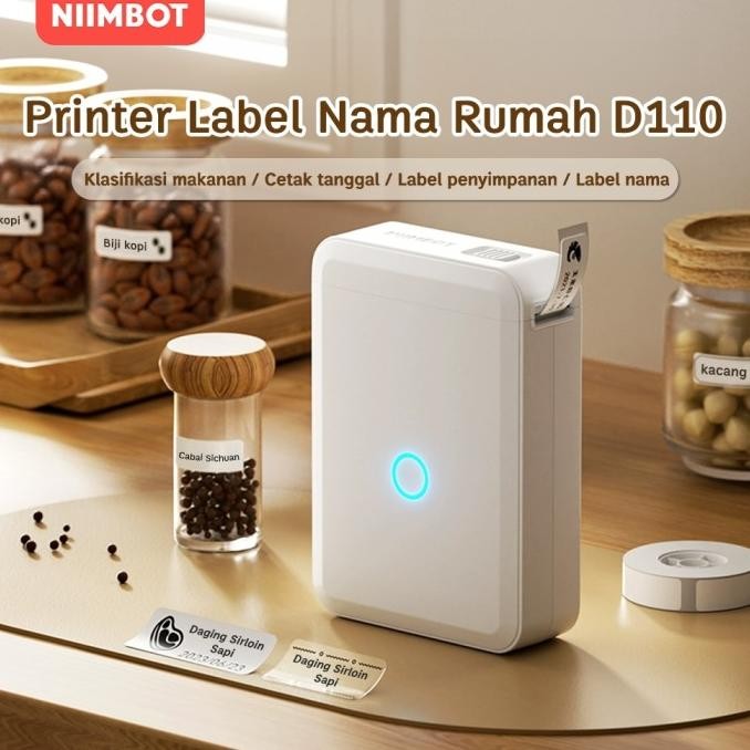 

Niimbot D110 Printer tanpa tinta Bluetooth untuk penandaan nama harga