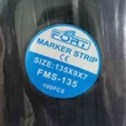 

Promo Fort Marker Strip 65mm 100mm 135mm FMS / Cable Marker Strip Hitam 1pak 100pc COD