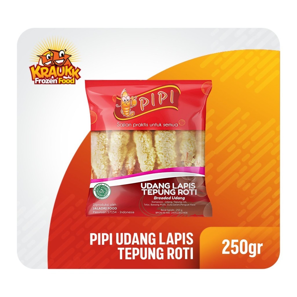 

Pipi Udang Lapis Tepung Roti 250gr Enak