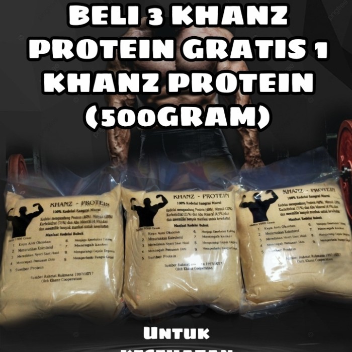 

BUBUK KEDELAI TINGGI PROTEIN SOY BEAN ROASTED 3KG + (FREE 500 GRAM)