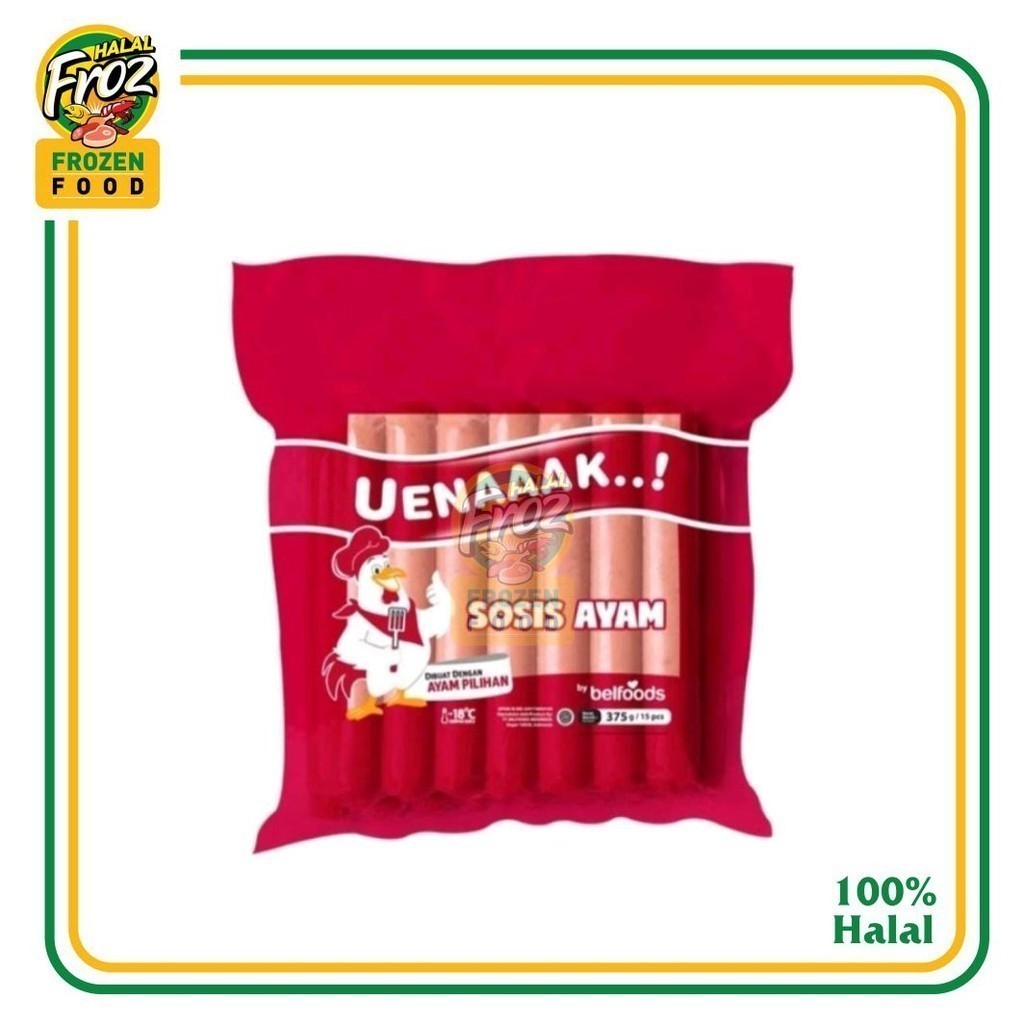 

Belfoods Sosis Ayam 15pcs 345gr