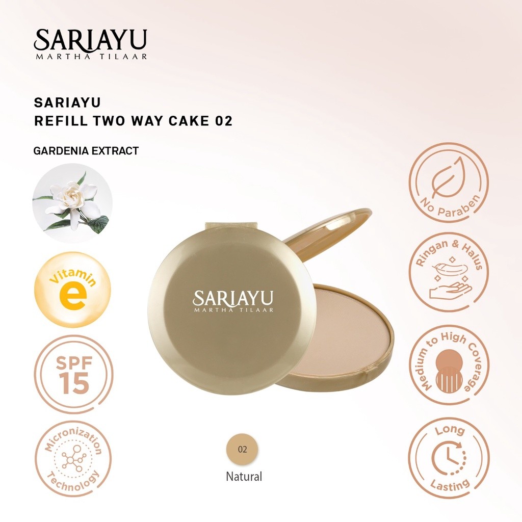 Sariayu Refill Two Way Cake  Bedak TWC BPOM Certified