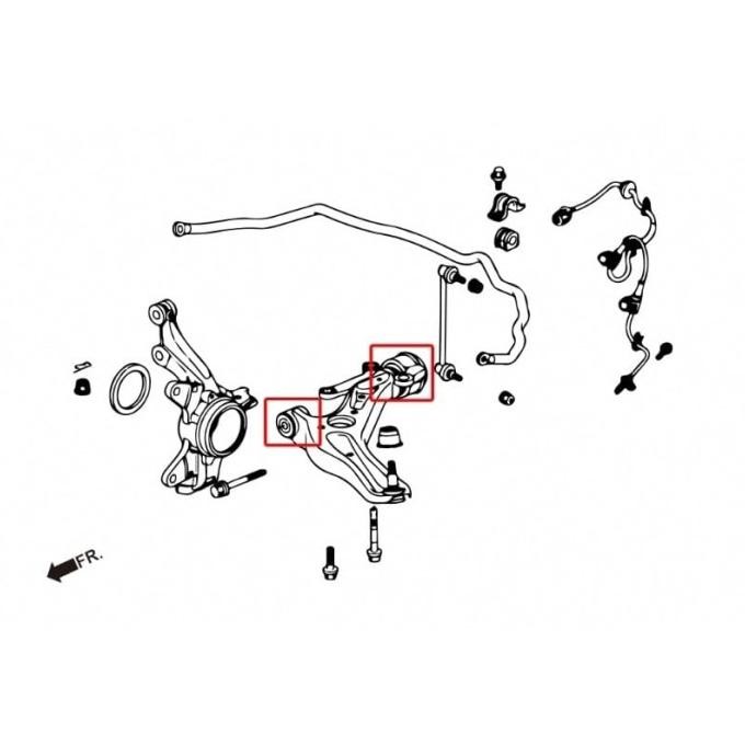 HARDRACE 6808 FRONT LOWER ARM BUSHING HONDA JAZZ GE8