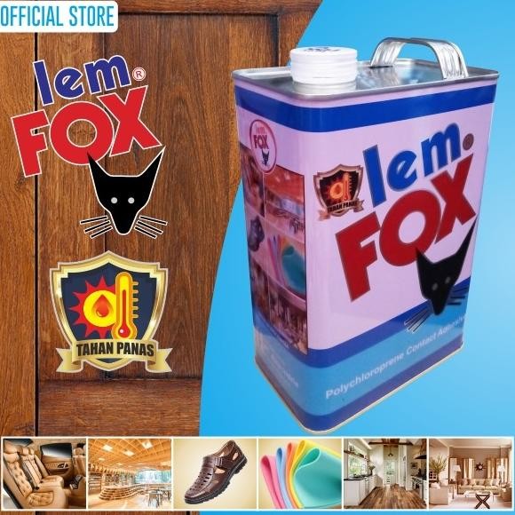 

Lem Fox Lem Karet Lem Kayu Lem HPL Biru Gallon 2,5 Kg