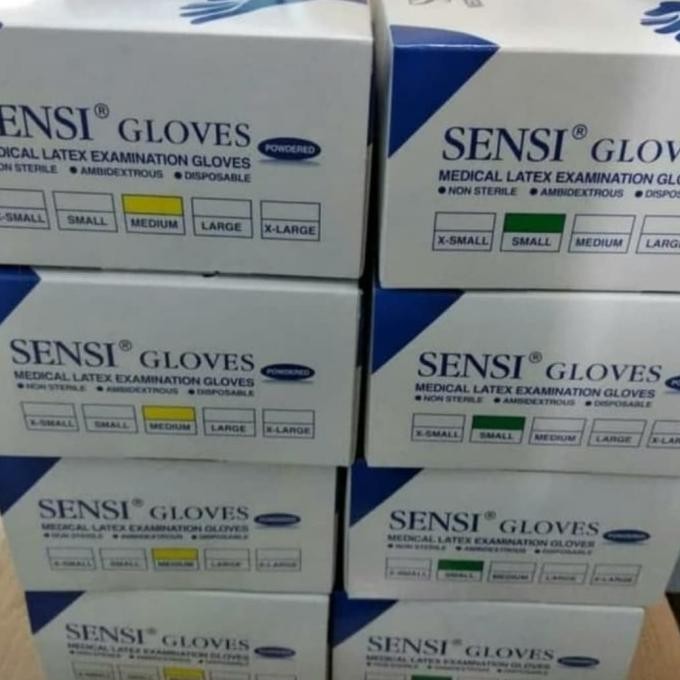 SENSI GLOVES/ SARUNG TANGAN KARET/ SARUNG TANGAN STERIL SENSI GLOVES