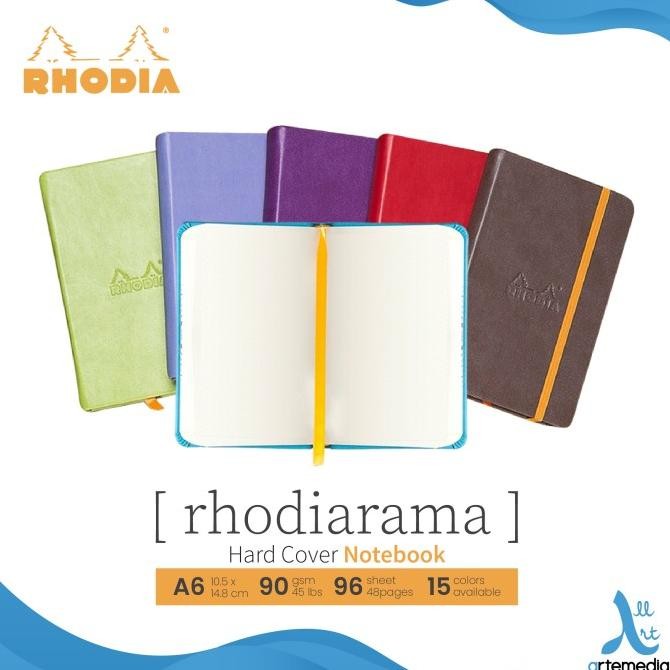 

BUKU CATATAN RHODIA RHODIARAMA A6 BLANK PAPER HARD COVER NOTEBOOK