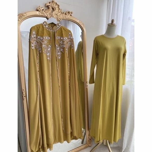 ZAKIAH GAMIS FREE MANSET | DRESS KAFTAN ZAKIAH ORIGINAL