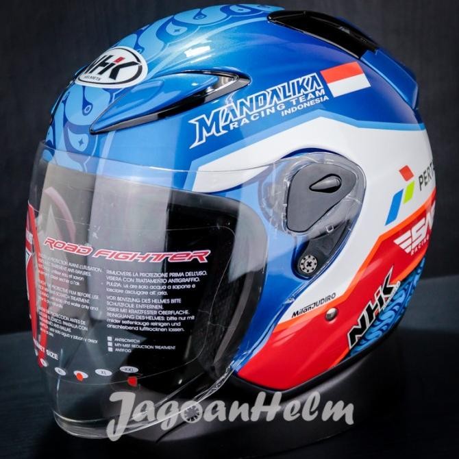 Nhk Helm R6 Mandalika Gp Edition | Blue | R-6 Half Face R 6 Zei_Sei