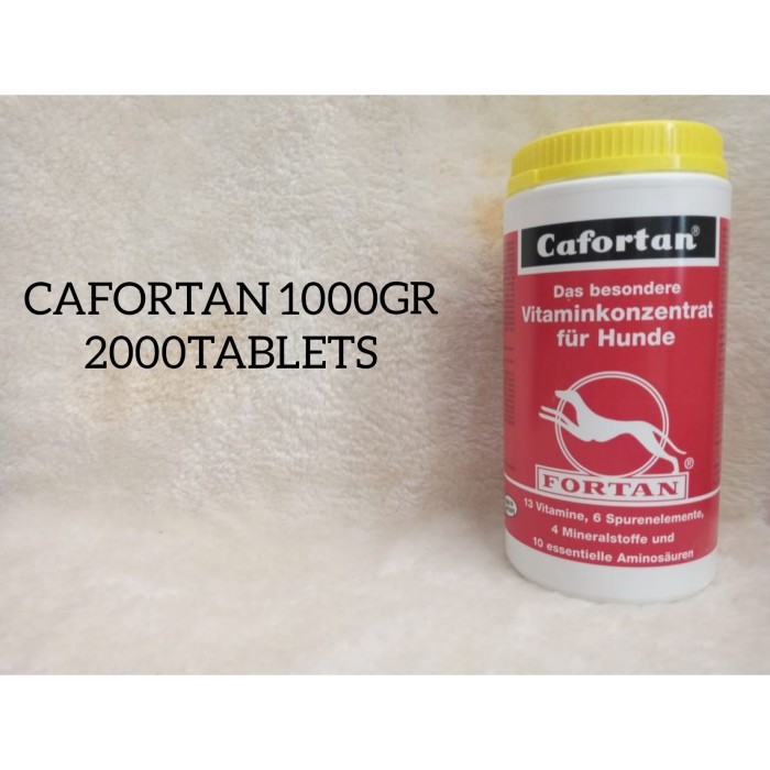Terbaru CAFORTAN 1000gr - 2000tablets - Multivitamin Anjing