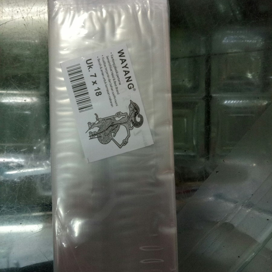 Plastik pp Cap wayang uk.7x18