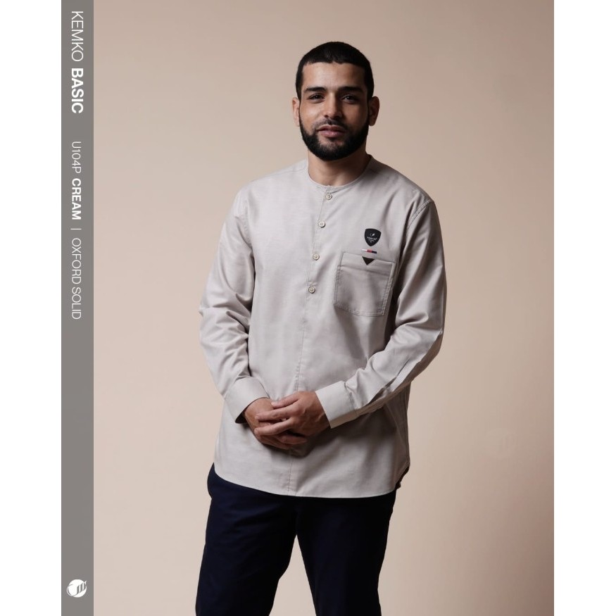 Samase Kemko Basic U104P Kemeja Koko Pria Dewasa Lengan Panjang Putih #Gratisongkir #Sale #Discount