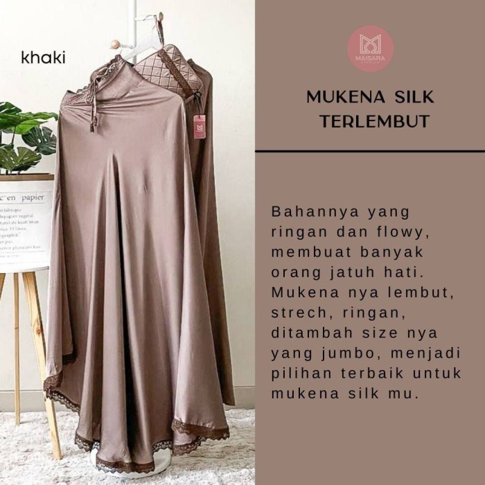 Mukena Silk Maisara Premium / Mukena Silk Polos Maisara Original #Gratisongkir #Sale #Discount
