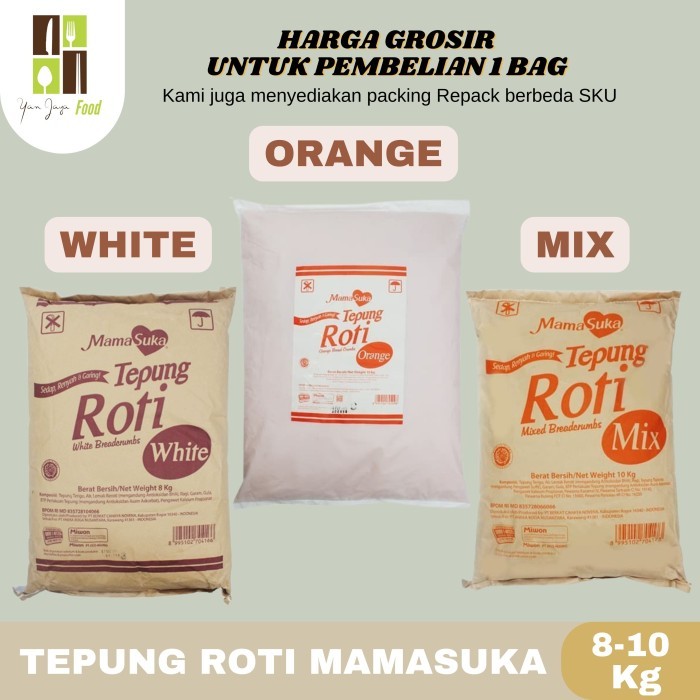 

Tepung Roti Mamasuka White / Orange / Mix