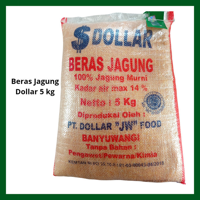 

BERAS JAGUNG DOLLAR KARUNG 5 KG ASLI