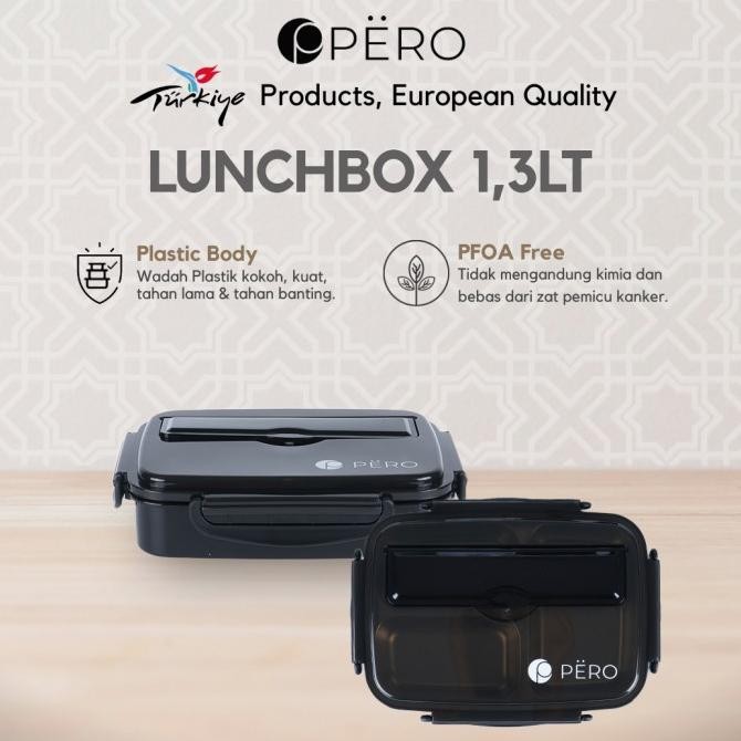 Promo Pero Kids Set Stainless Lunch Box & Lunch Bag / Tas Bekal Anak Set Box