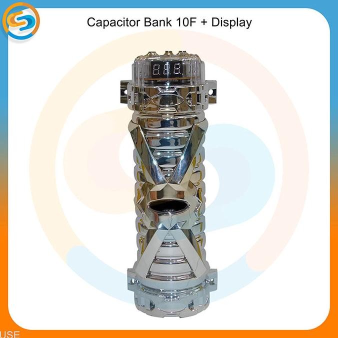 Kapasitor bank 10 farad display - Capasitor 10 farad power mobil use