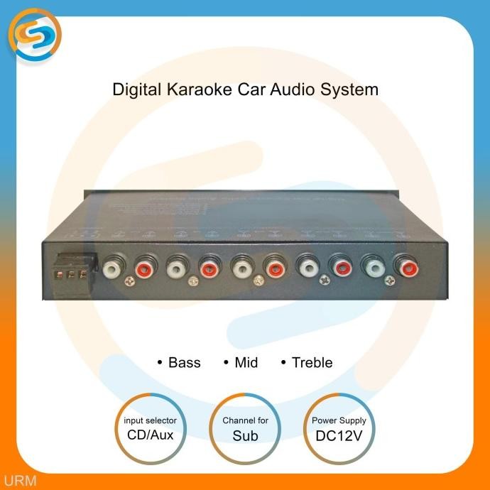 parametrik Pre amp - parametric digital karaoke car audio system urm