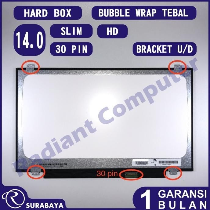 LCD LED 14.0 Slim 30pin B140XTN02.D B140XTN03.3 NT140WHM-N41