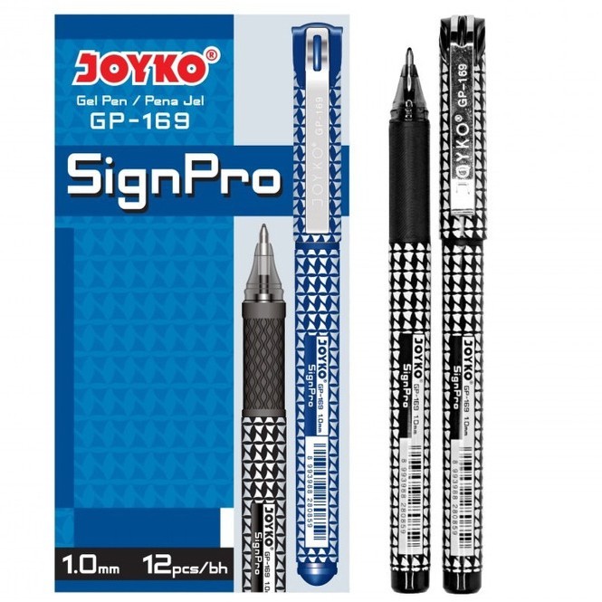 

Pulpen Joyko Sign Pro Gp-169 Gel Pen 1.0 Mm - 1 Lusin Isi 12 Pcs
