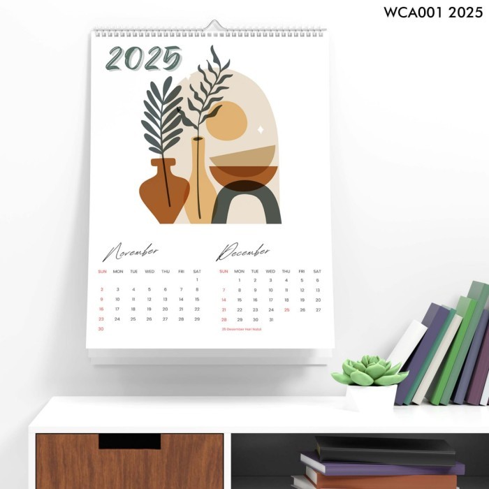 

Kalender Dinding 2025 Aesthetic Unik Lucu Calender Spiral A3 Jumbo Bunga Floral Isi 7 Lembar