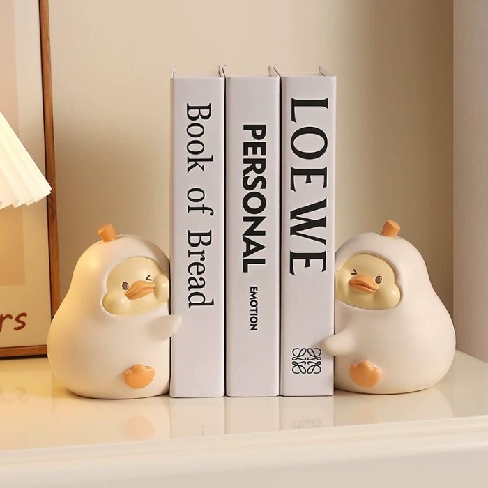 

Duck Book Stand / Sandaran Buku Pembatas Buku Book Standing Bebek Homedecor Pajangan Meja Kerja